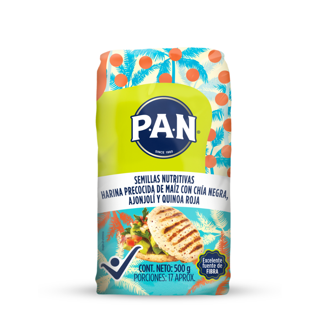 Harina de Maíz con Semillas nutritivas P.A.N. 500 gr.